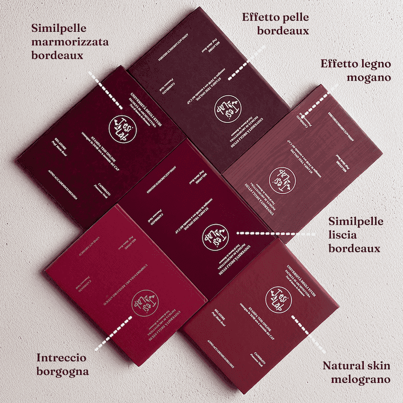 Copertina tesi bordeaux