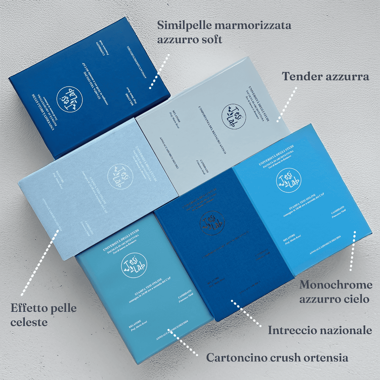 Gamma copertine viola