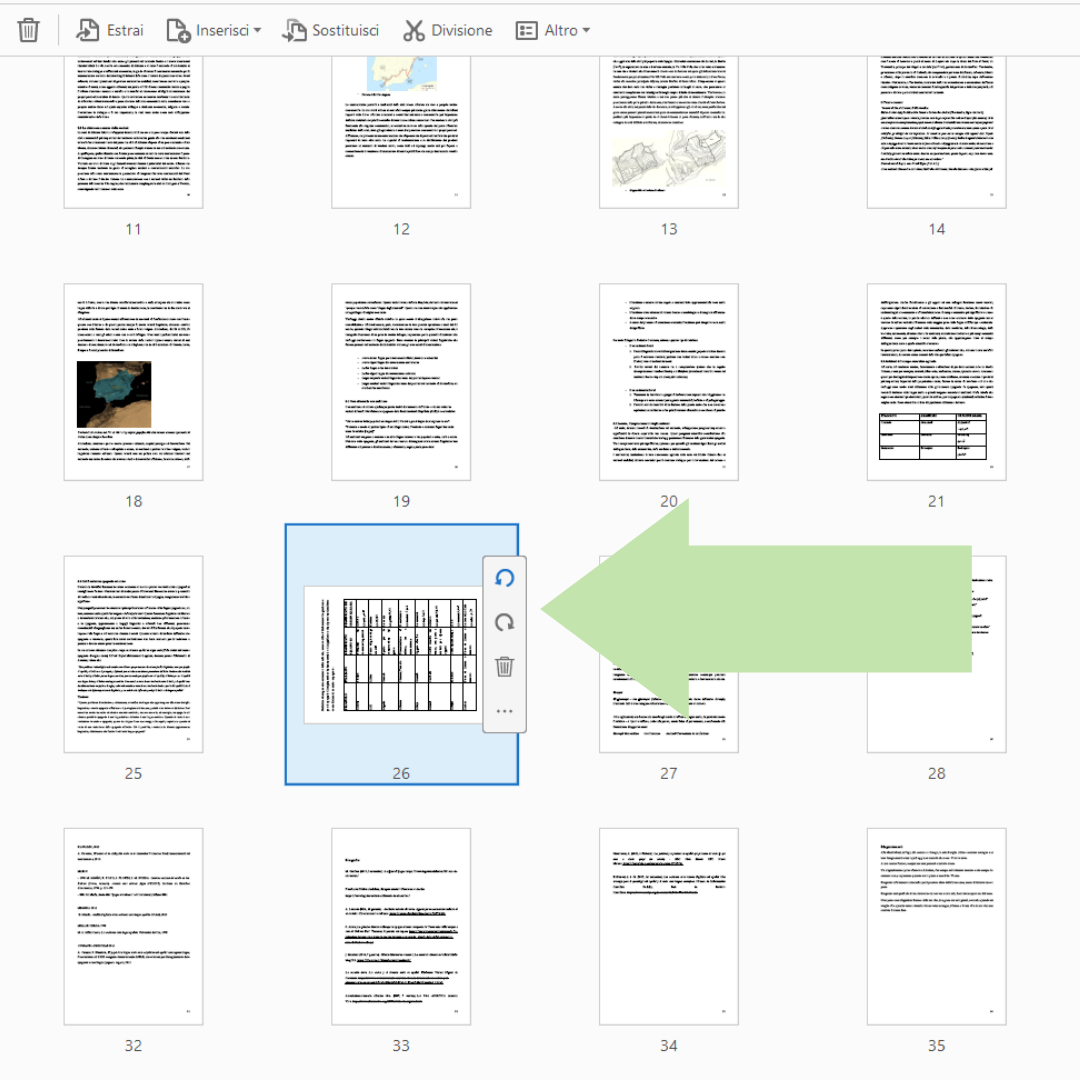 Ruota pagina da orizzontale a verticale PDF - Come inserire tabelle orizzontali nella tesi